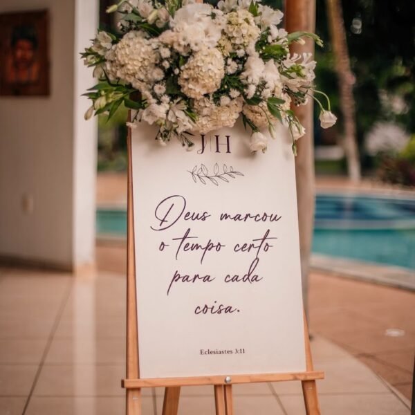 PLACA DE BOAS VINDAS (40X60CM)