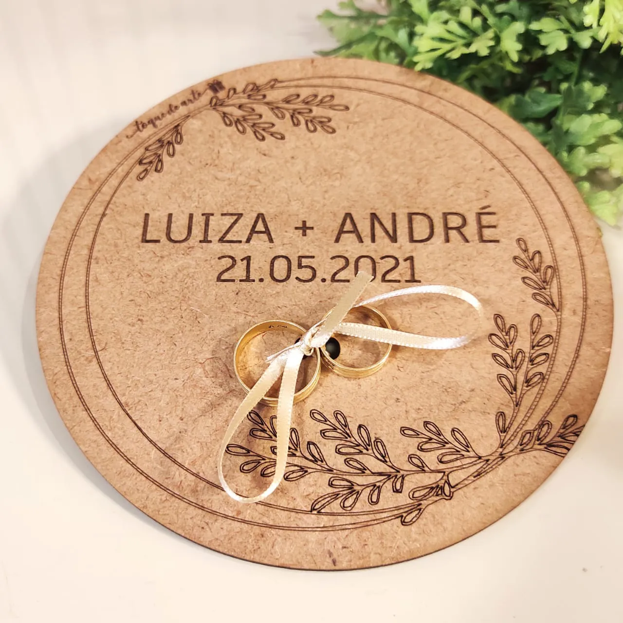 PORTA ALIANÇAS PERSONALIZADO (modelo 1) - Image 2