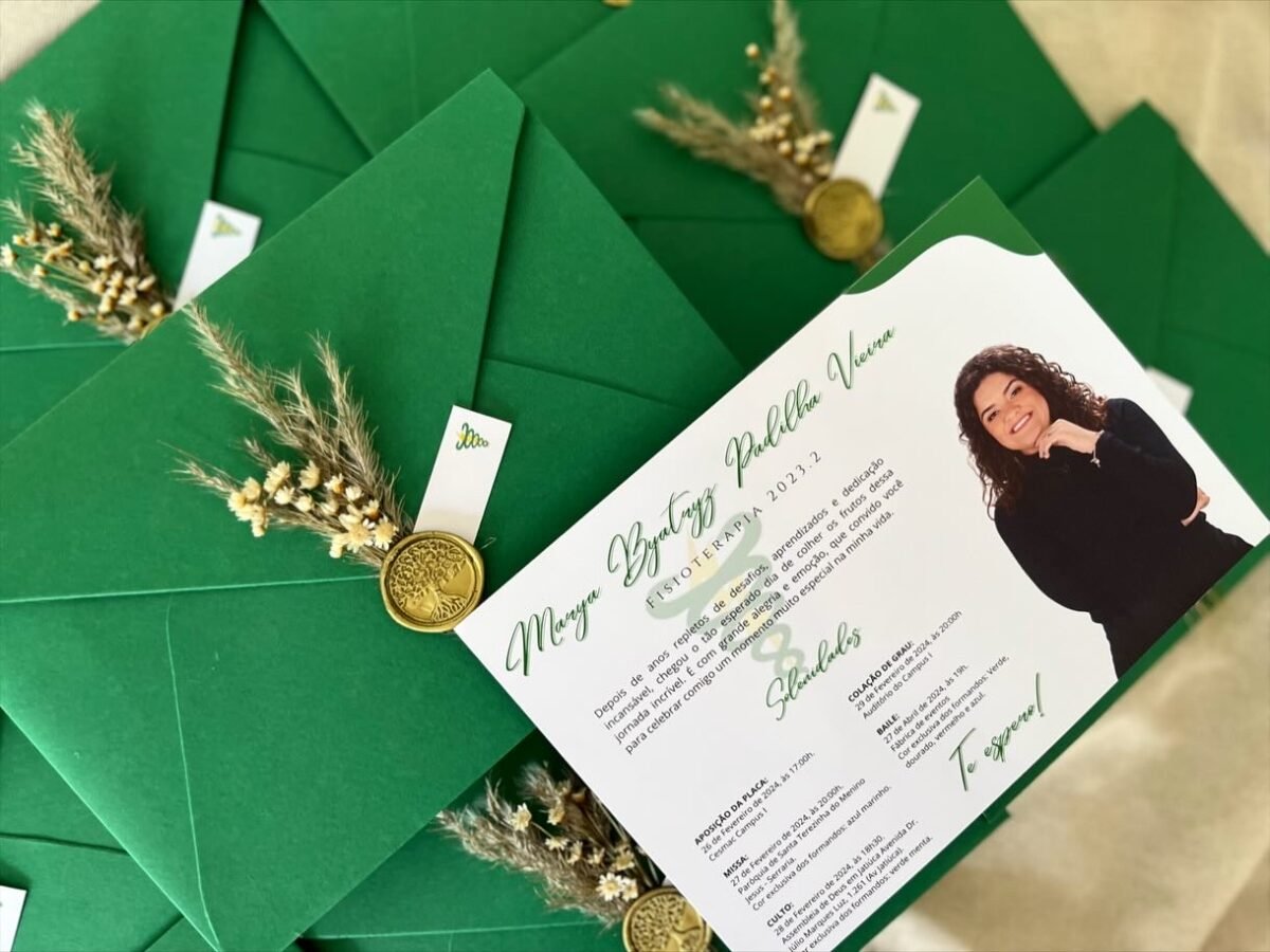 LINHA DE CONVITES DE FORMATURA GEMINI 1 ⚡