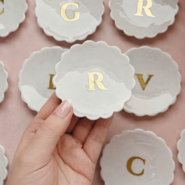 PORTA JÓIA DE PORCELANA PERSONALIZADO