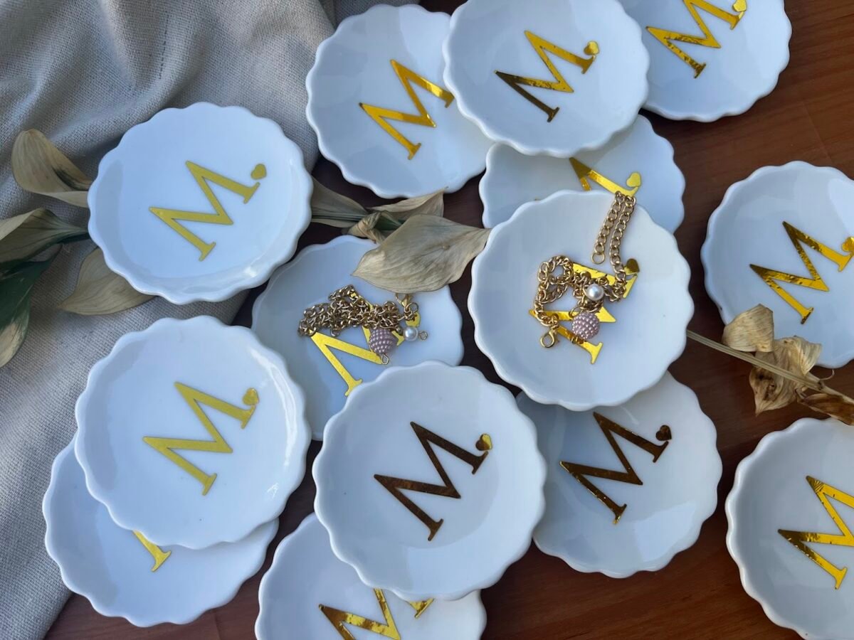 PORTA JÓIA DE PORCELANA PERSONALIZADO