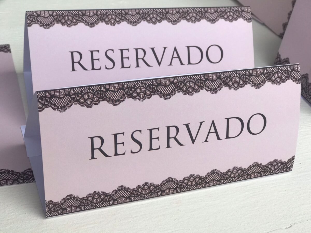 PLACA DE MESA HORIZONTAL 180g (20x09cm): R$3,00