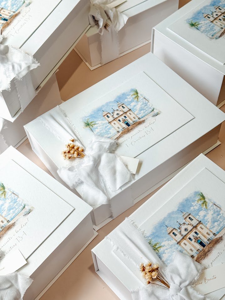 Linha De Caixas Nebulosa